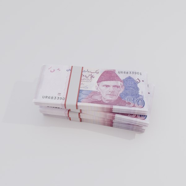 modelo 3d 50 rupias pakistaníes (moneda) - TurboSquid 2410388