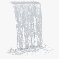 Large Falling Water Stream