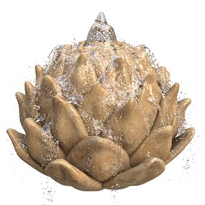 Artichoke Fountain Water Feature 3D model
