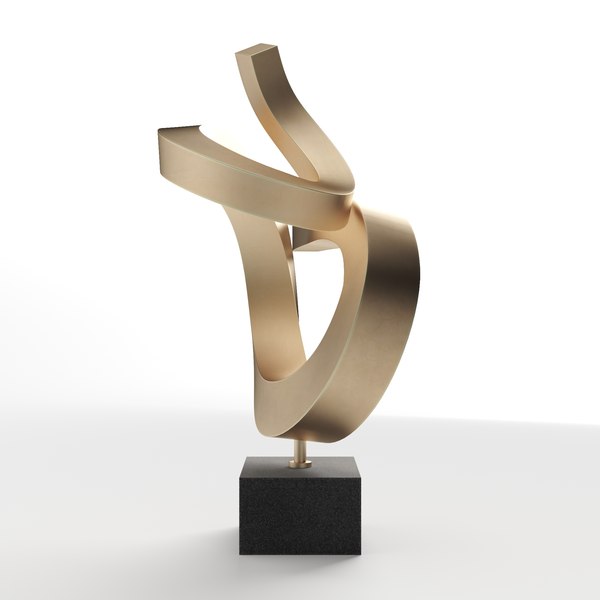 3D Modern Decorative Abstract Bronze Art Sculpture 32 - TurboSquid 1776739