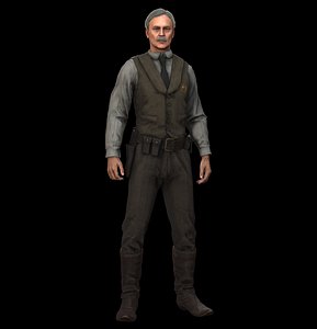 Cowboy Character PBR Game Ready