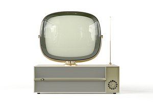 3D Retro Atomic Era Television 3D Model Generic model