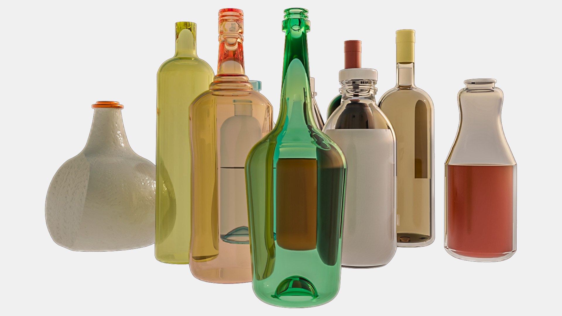 Bottles 3D model https://p.turbosquid.com/ts-thumb/GZ/1g3EeA/xY/bottles_06/jpg/1679621697/1920x1080/fit_q87/5247fc50b1342f8b8a51b5f7e575473bd4841e87/bottles_06.jpg