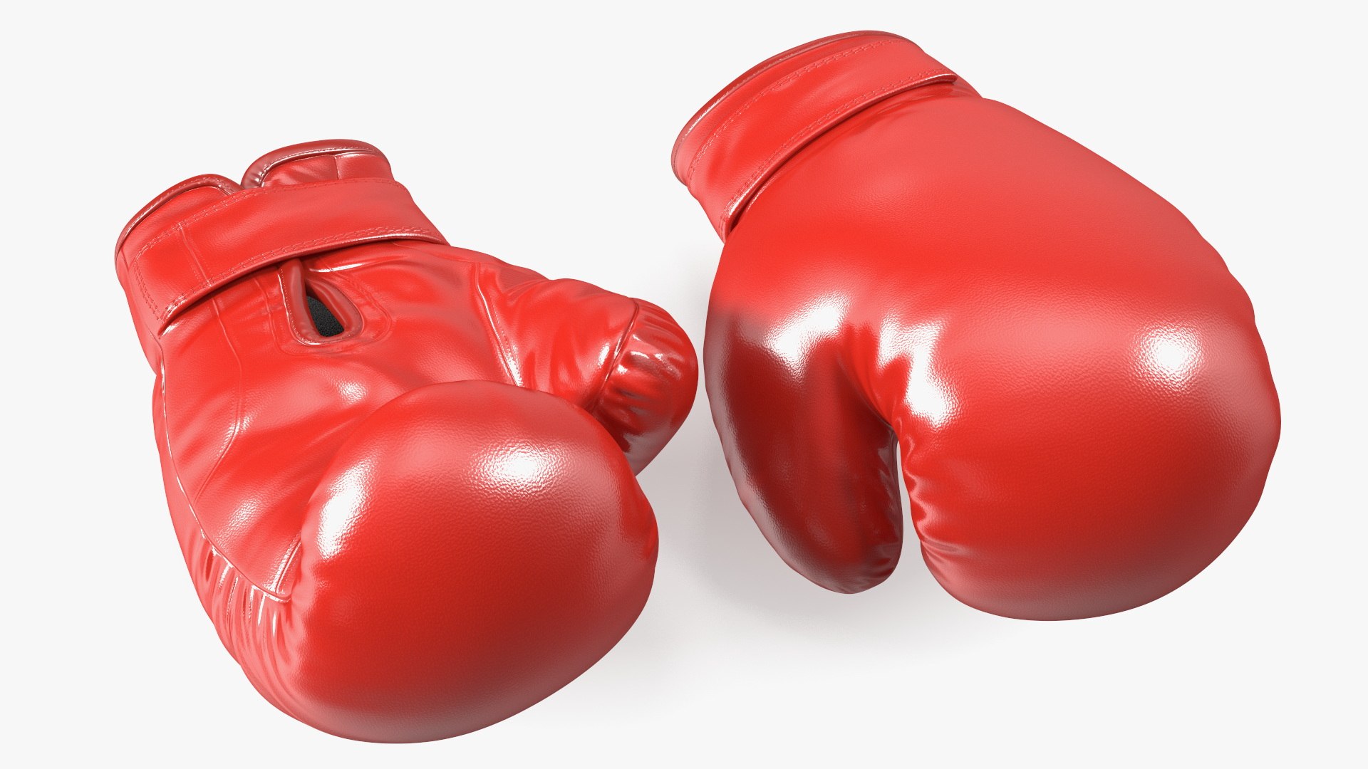 Pair Of Red Boxing Gloves 3D Model TurboSquid 2148456