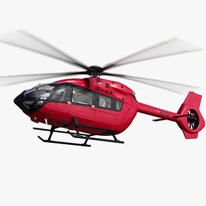 3D Airbus H145 Private Business Helicopter