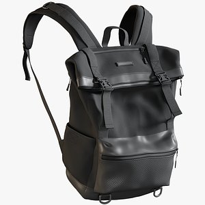 3D realistic men s backpack model
