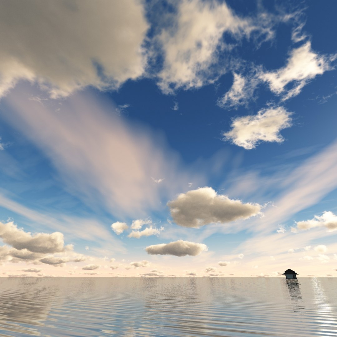 3d Sky Clouds Model
