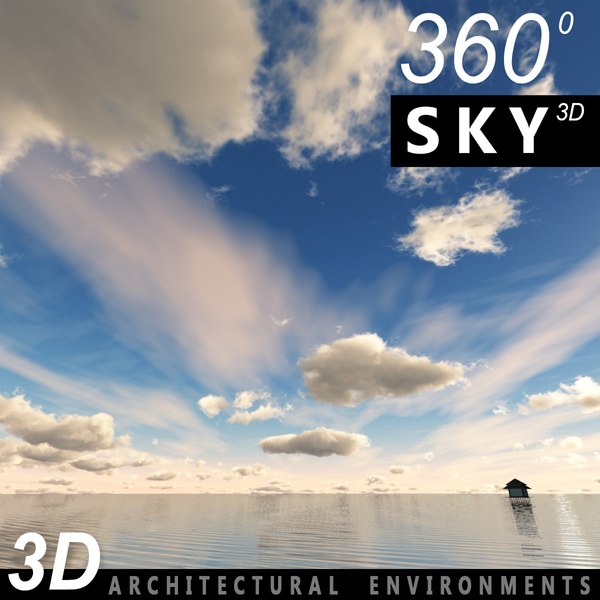 3d sky clouds model