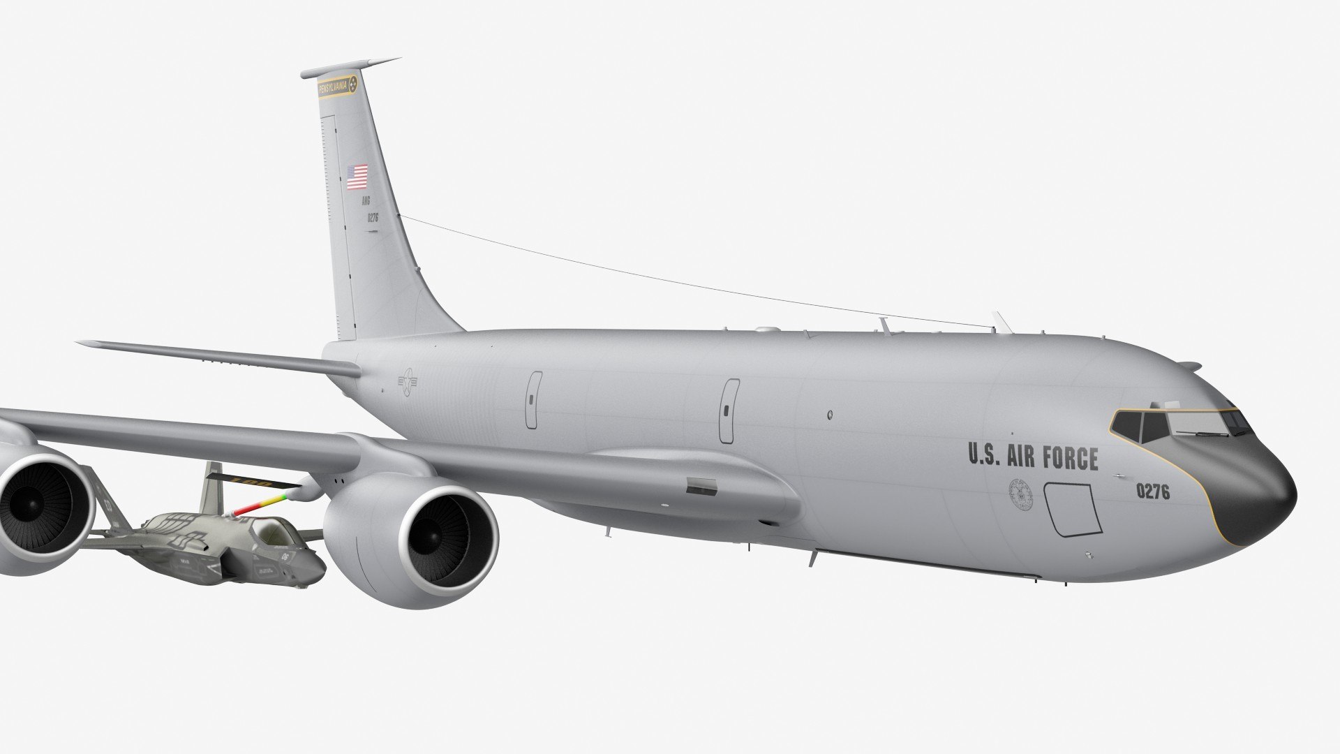 3D model boeing kc 135 stratotanker https://p.turbosquid.com/ts-thumb/GZ/JC0lE9/rW/boeingkc135stratotankerwithf35lightningiiriggedc4dmodel009/jpg/1615594916/1920x1080/fit_q87/86c9f45f7cad9b31f8e23b641dd5f1823b5662ef/boeingkc135stratotankerwithf35lightningiiriggedc4dmodel009.jpg