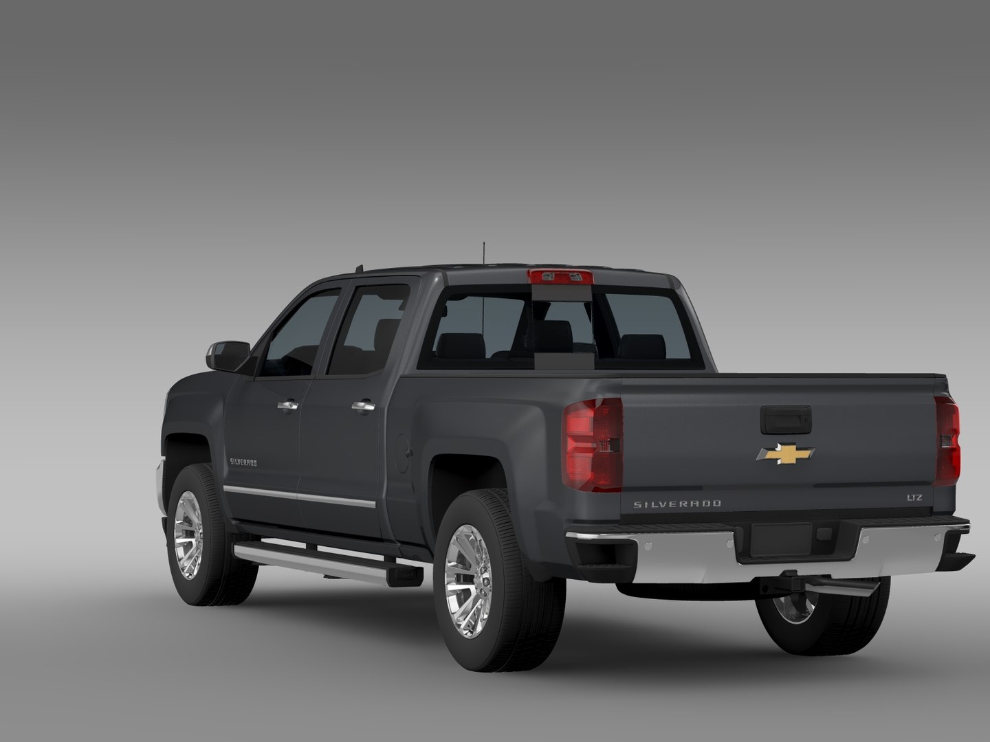 3d Chevrolet Silverado Ltz Crew Model