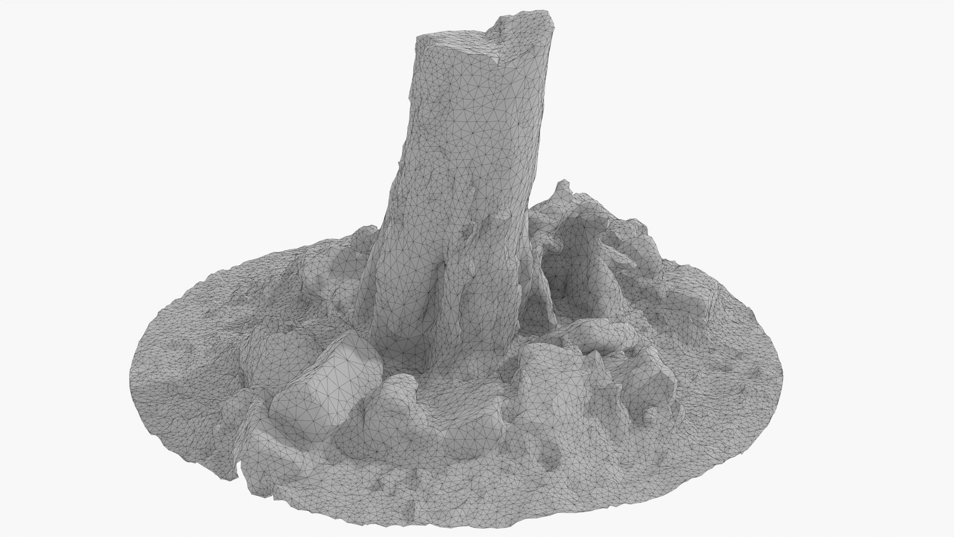 Tree Stump 2 3D model - TurboSquid 2009340