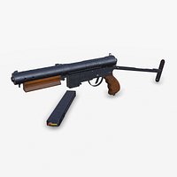 BSA Welgun Submachine Gun  Low-poly PBR