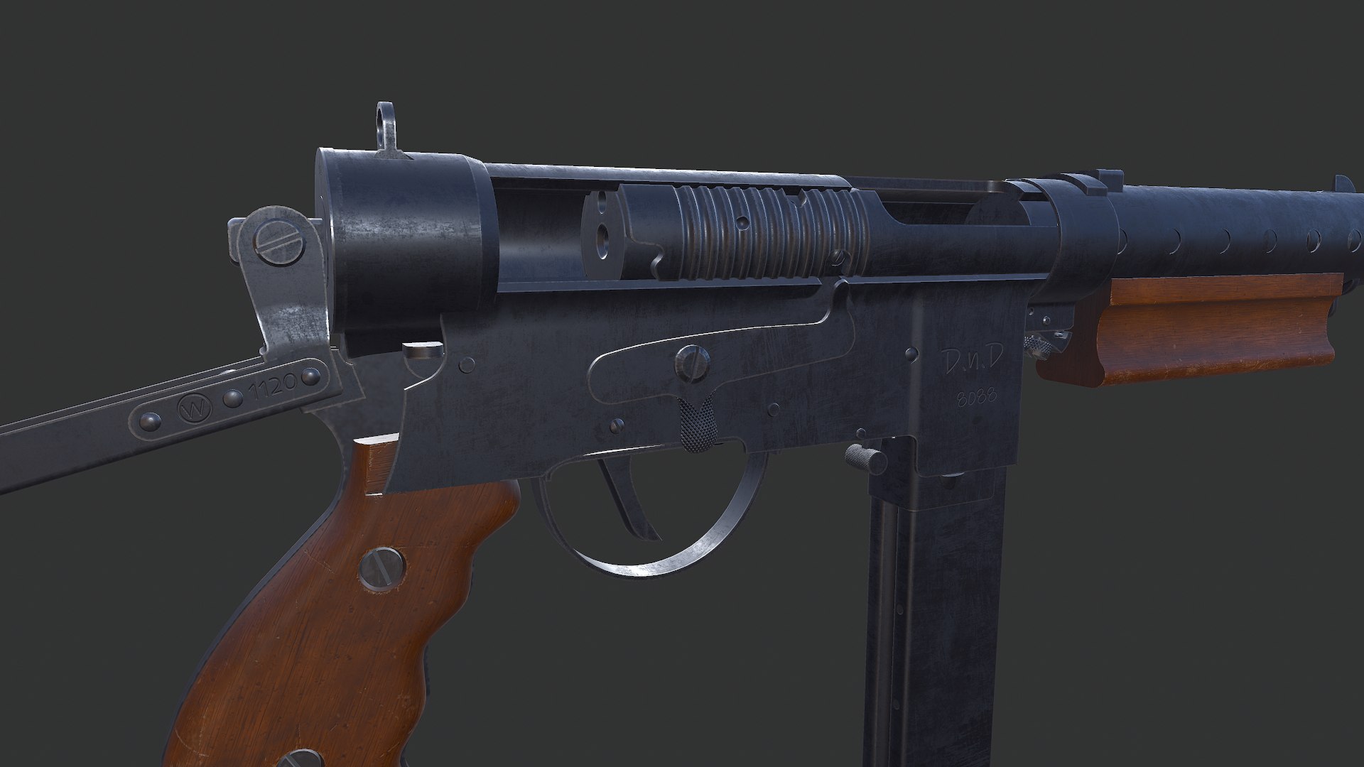 3D model BSA Welgun Submachine Gun  Low-poly PBR https://p.turbosquid.com/ts-thumb/GZ/PUR81q/Tm/screenshot022/png/1763795749/1920x1080/fit_q87/a19cfa88c790b742c070a9d5c57622b7fc1f6d33/screenshot022.jpg