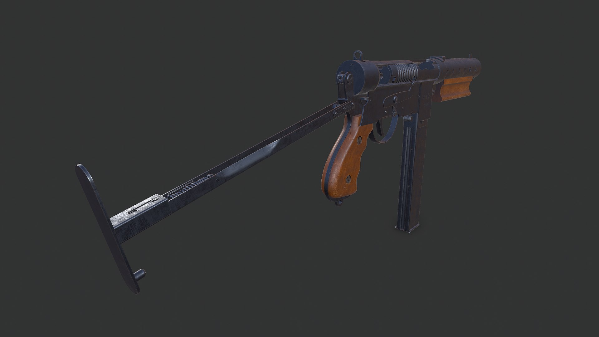 3D model BSA Welgun Submachine Gun  Low-poly PBR https://p.turbosquid.com/ts-thumb/GZ/PUR81q/lH/screenshot026/png/1763795751/1920x1080/fit_q87/ff4c237e2e4796220e0cd082f1851a651b18ee34/screenshot026.jpg