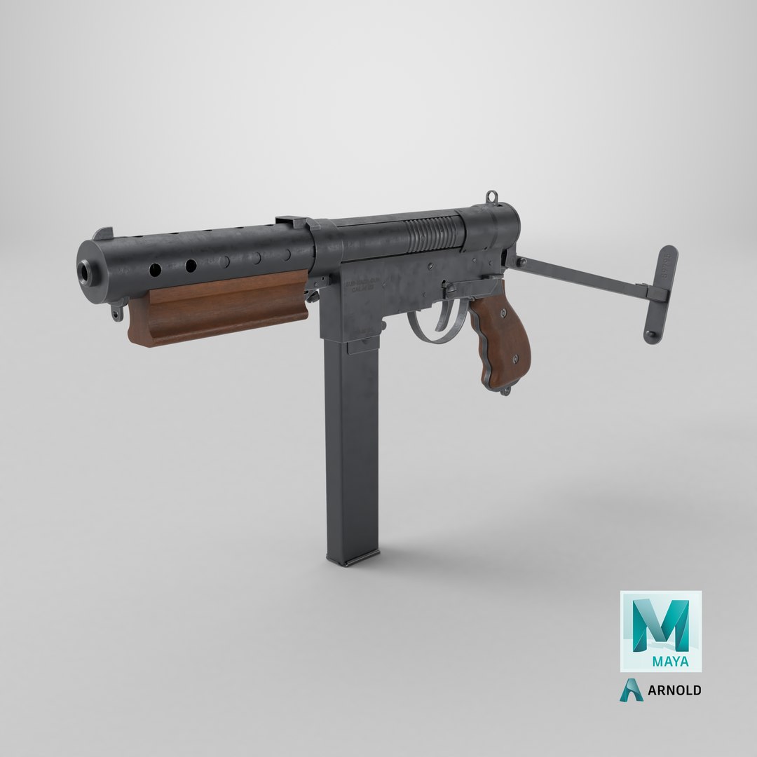 3D model BSA Welgun Submachine Gun  Low-poly PBR https://p.turbosquid.com/ts-thumb/GZ/PUR81q/pf/stemcell_maya_arnold_render/png/1764037335/1920x1080/fit_q87/f3f75b5bba92c46ccc8f596644d4a019566abb47/stemcell_maya_arnold_render.jpg