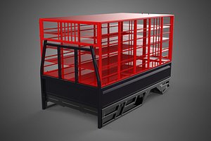 POULTRY CHICKENS CARRIER RACK FENCE CAGE CARGO TRUCK PICKUP CAR 3D model