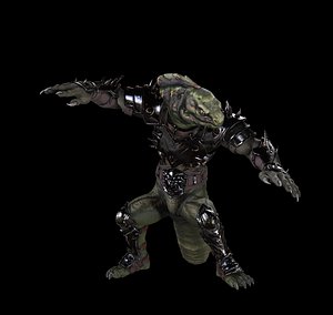 Lizardman Warrior model