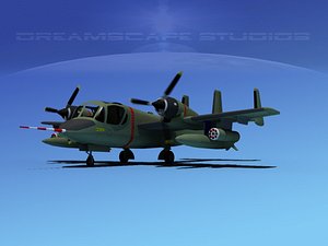 3d model of ov-1d mohawk grumman