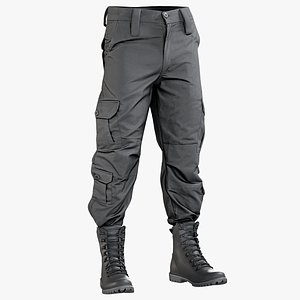 Black Pants With Boots 1