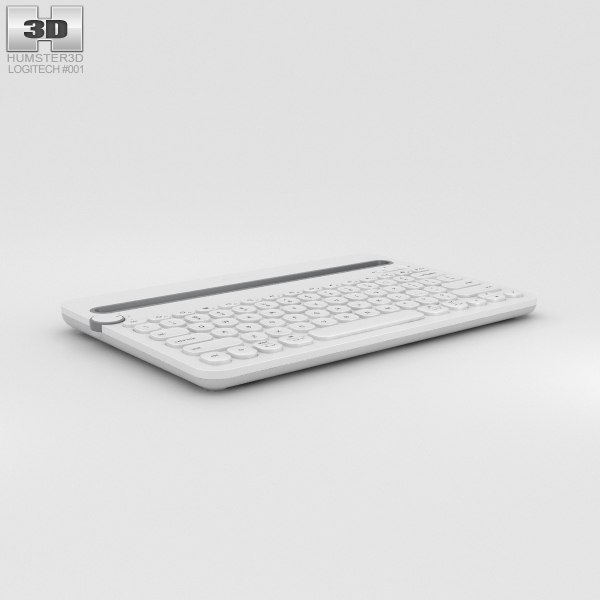 3D model logitech k480 white - TurboSquid 1194893