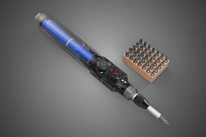 TRANSPARENT INTERNAL PART BATTERY POWER ELECTRIC SCREWDRIVER SET