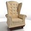 Fauteuil à oreilles antique