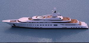 3ds max pelorus super yacht