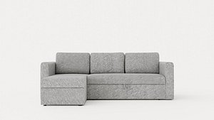 Tarno Divan Bed Sofa Reversible Light Gray