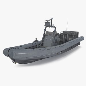 Inflatable Military Patrol Boat RHIB 3D model
