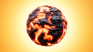 Procedural Lava Texture model