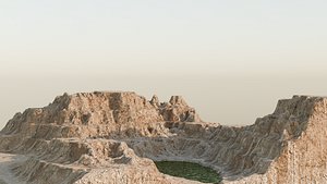 Canyon Mountains 3D Model in Blender  Realistic Environment Design