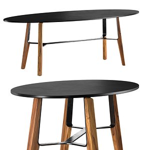 3D liu ct oval coffee table