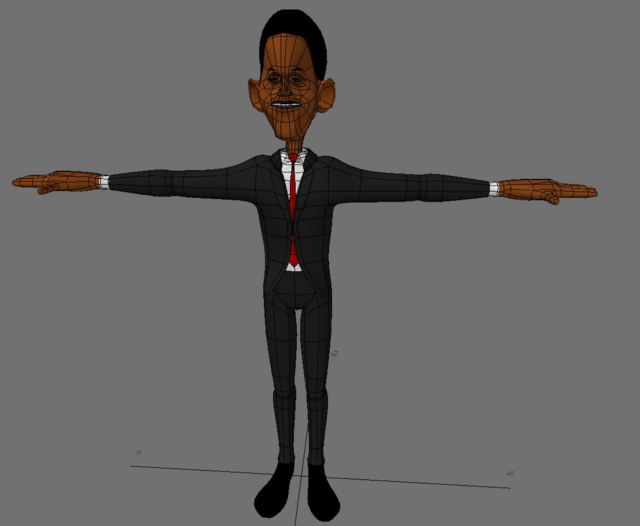 3d president character