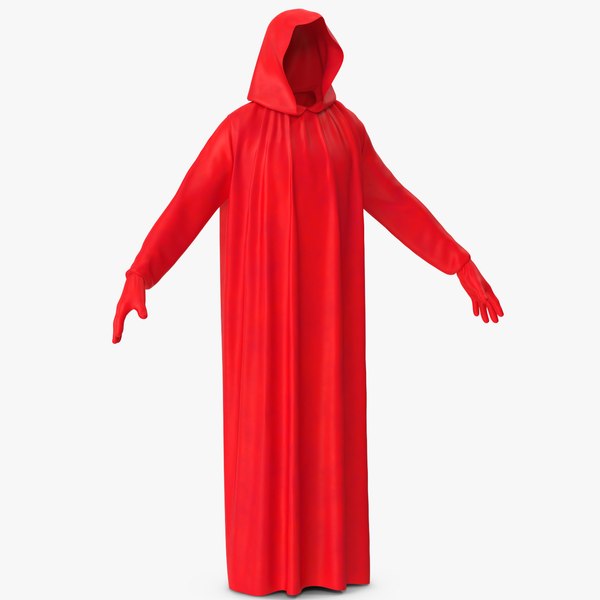 3D model Hooded Costume 8