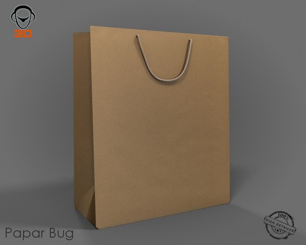 3d model realistic bag