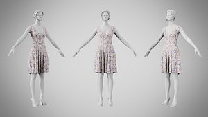 Dress 21 Whimsical Loop Mosaic 3D