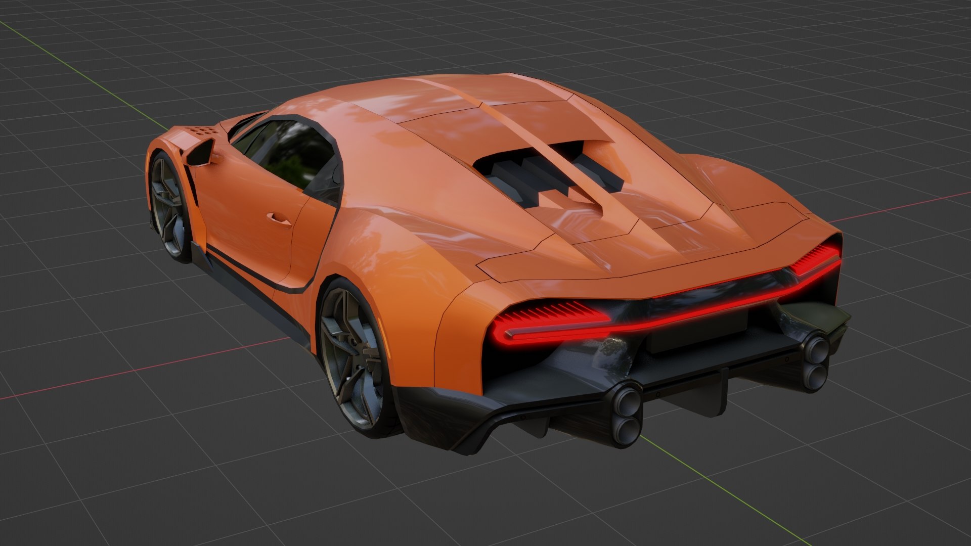 3D Bugatti Chiron Super Sport Lowpoly Model - TurboSquid 2174011