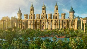 3D Fantasy Jungle Castle
