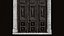 Wooden Door With a Big Concrete Ornament