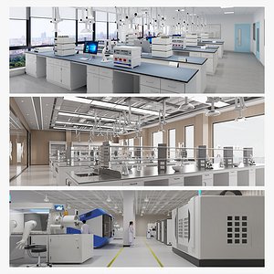 Modern Laboratory Interior Pack – 3 Variants