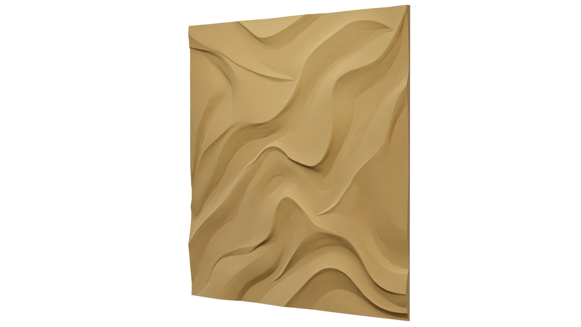 Modern Wave Relief Panel Wall Decor Set STL Mural CNC 367 3D Model ...