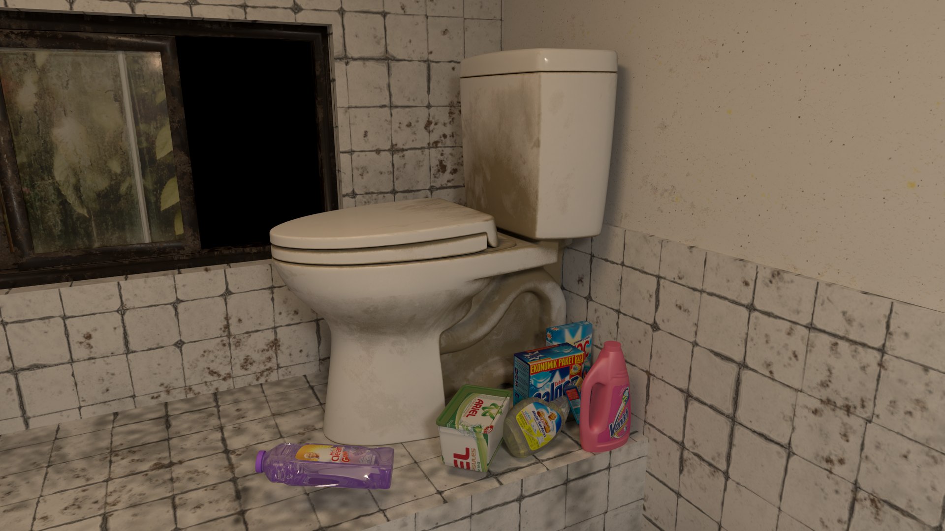 3D Dingy Bathroom TurboSquid 2116982