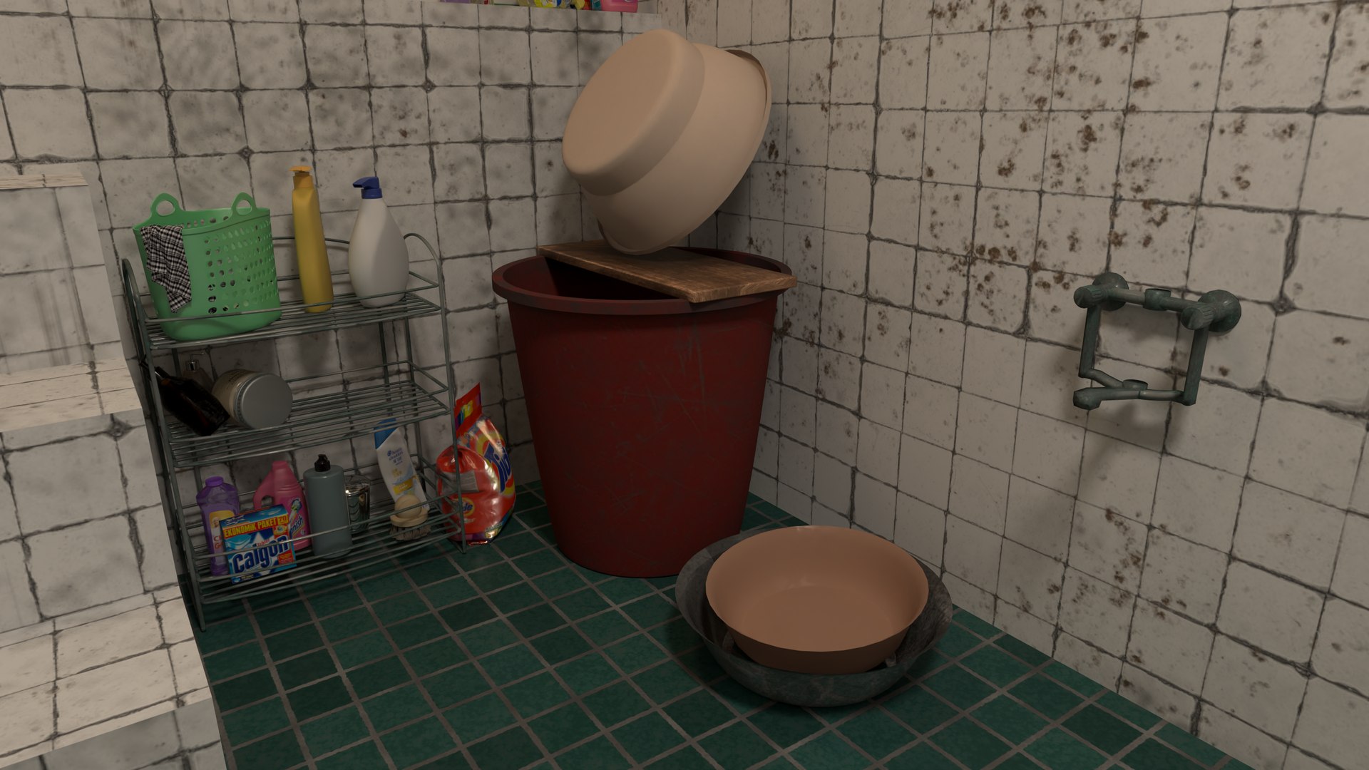 3D Dingy Bathroom TurboSquid 2116982