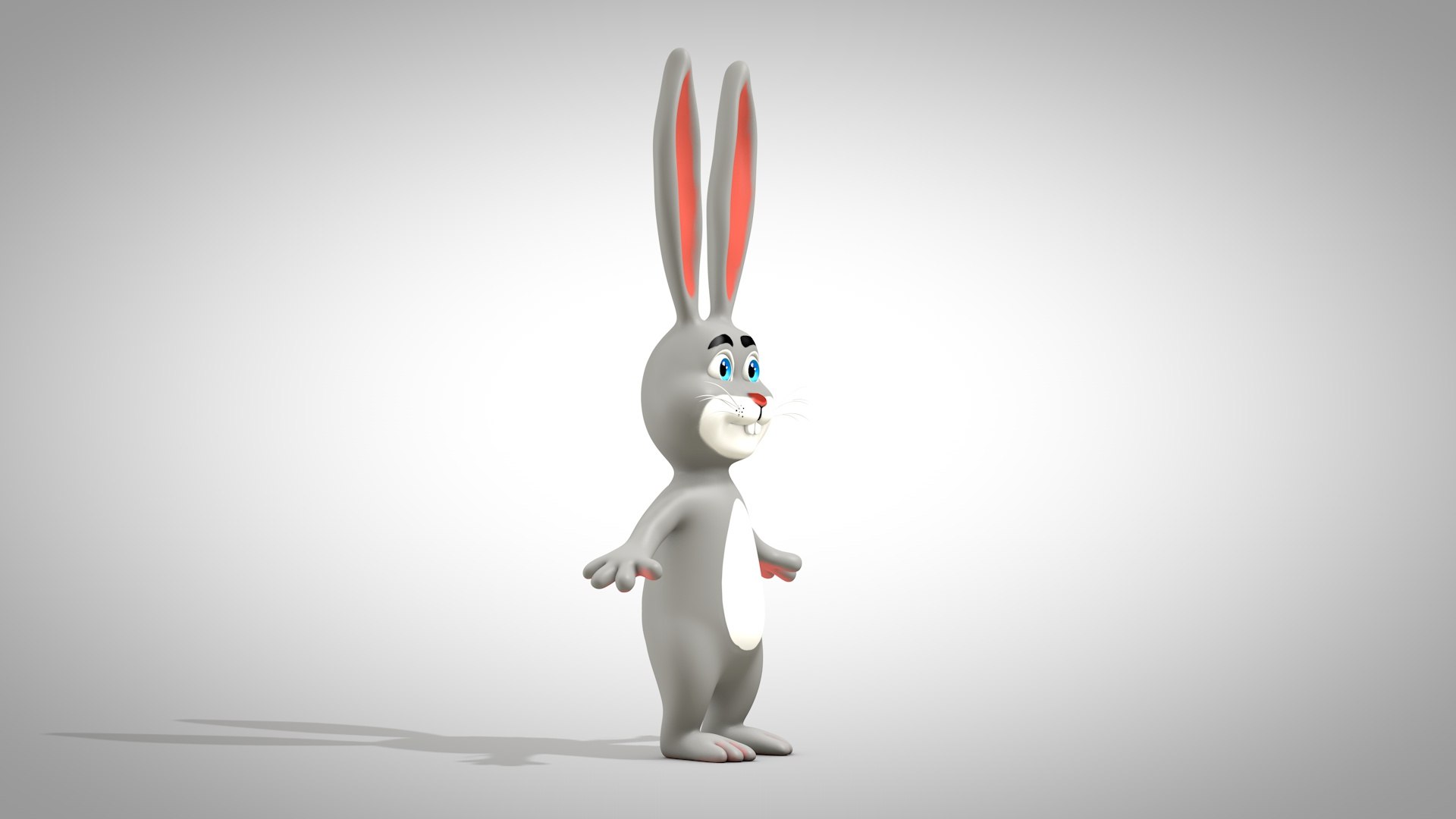 Cartoon Rabbit 3D - TurboSquid 2161611