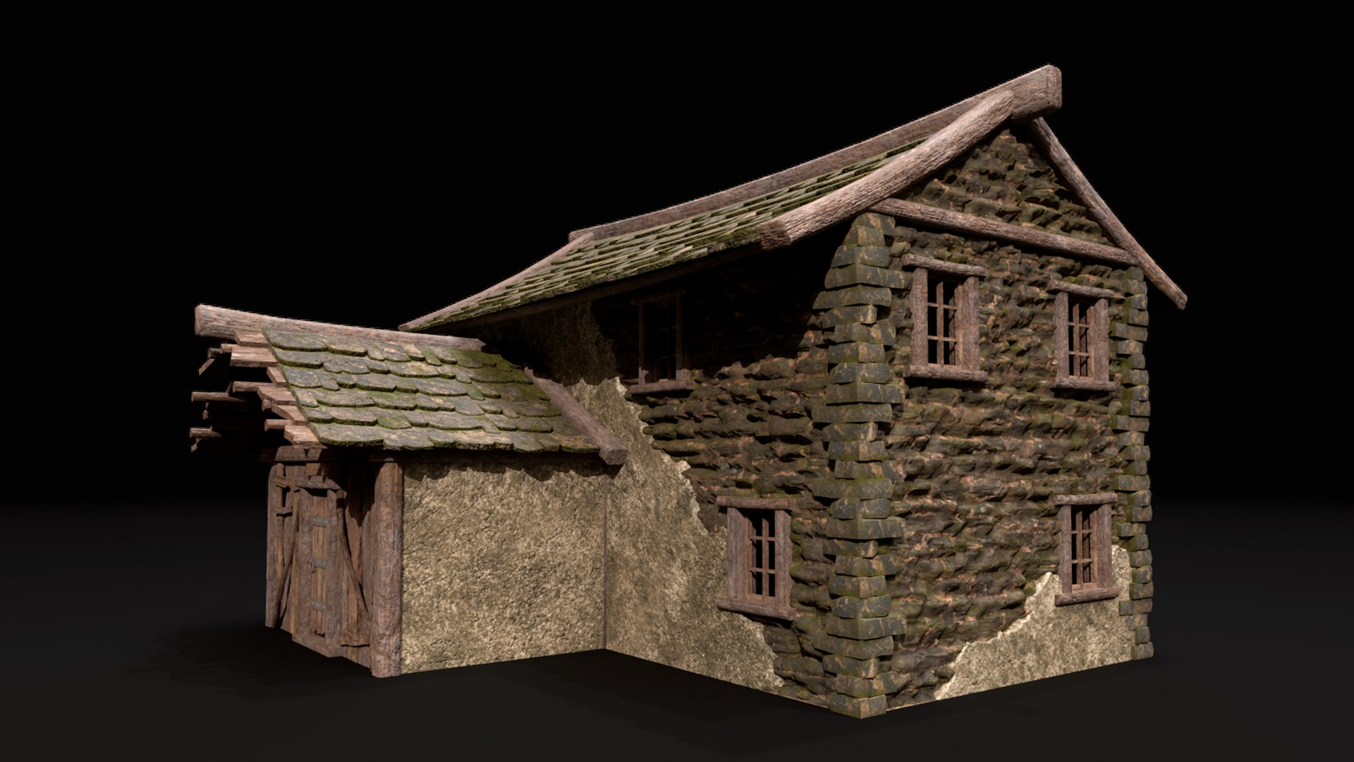 3D Realistic Medieval House - TurboSquid 2111483