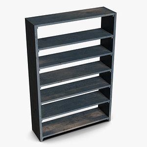 3D model Wooden Cabinet Blue 14