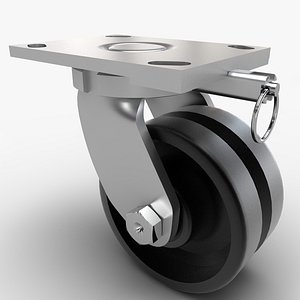 caster wheel 3d ma