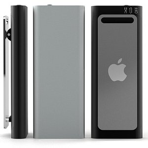 apple ipod shuffle 3g 3d model