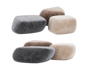 Moroso pebble ottoman 3D model