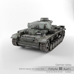 German tank PzKpfw III Ausf L '102'